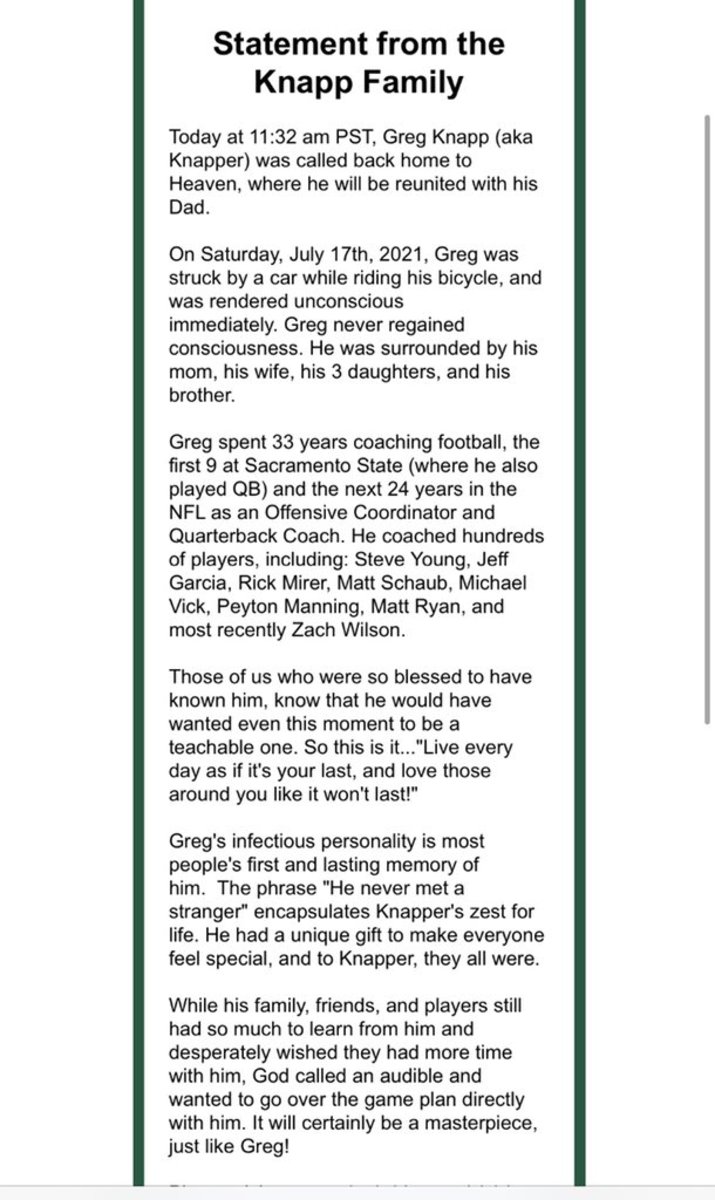 Knapp Statement